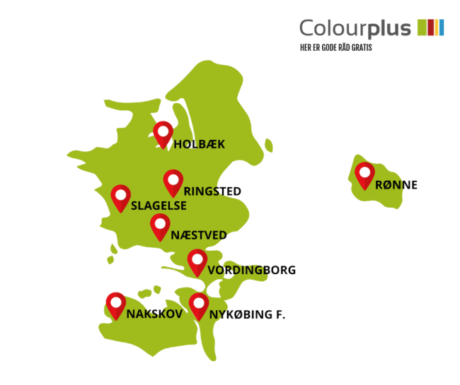 Oversigt over vores otte butikker